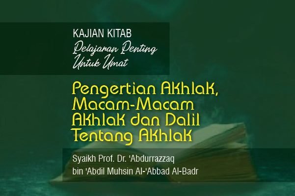 Detail Contoh Akhlak Rasulullah Dalam Kehidupan Sehari Hari Nomer 49