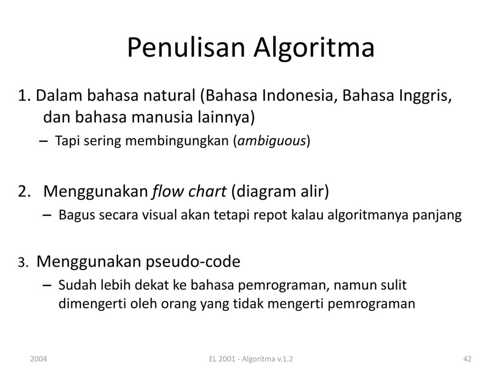 Contoh Algoritma Menggunakan Bahasa Natural Pseudocode Dan Flowchart ...