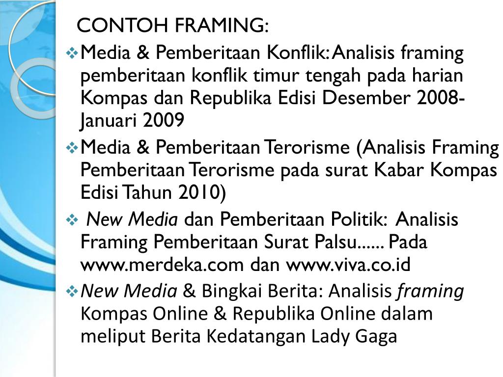 Detail Contoh Analisis Framing Nomer 10