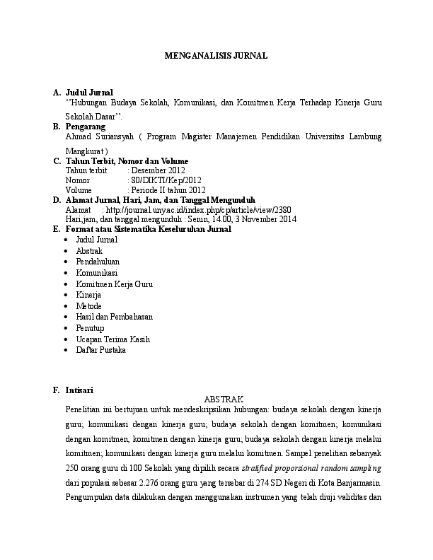 Detail Contoh Analisis Jurnal Pendidikan Nomer 11