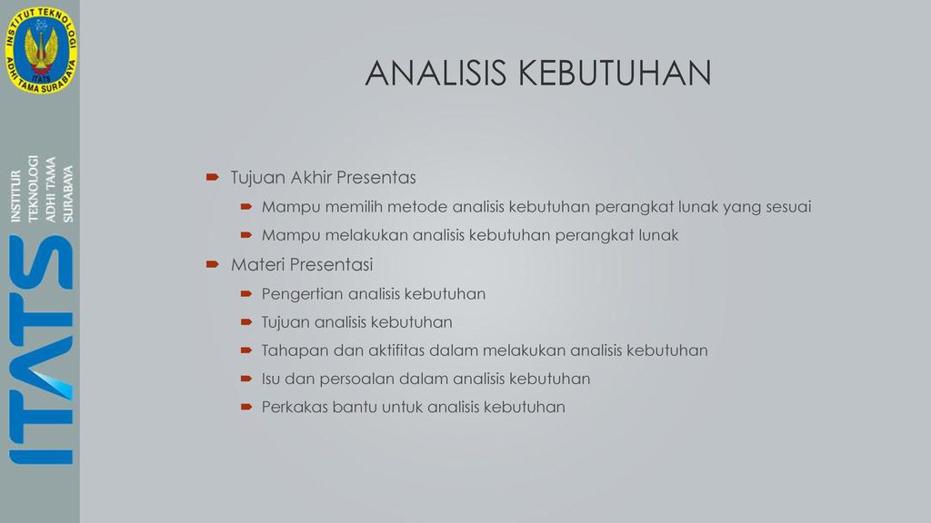 Contoh Analisis Kebutuhan - KibrisPDR