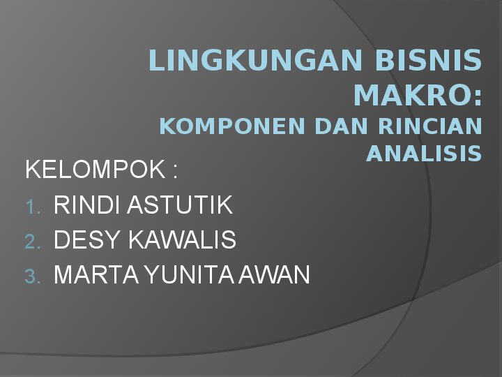 Detail Contoh Analisis Lingkungan Bisnis Nomer 13