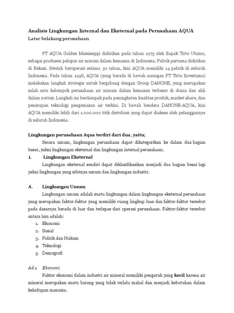 Detail Contoh Analisis Lingkungan Internal Nomer 10