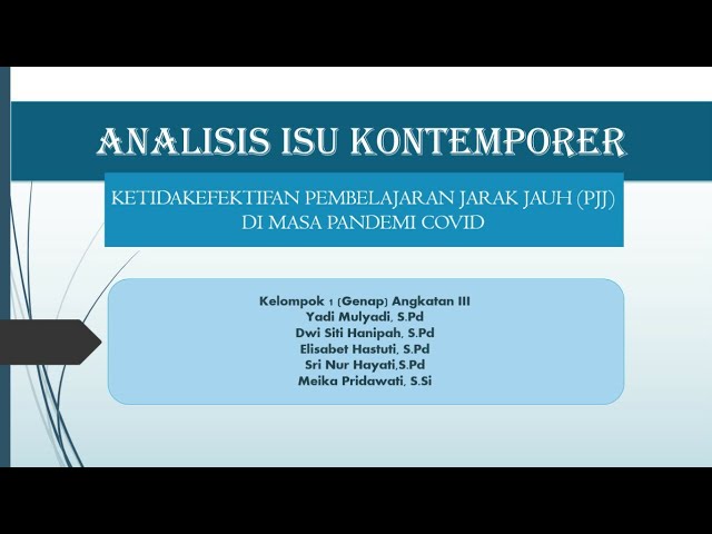 Detail Contoh Analisis Pembelajaran Nomer 39