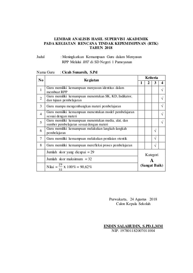 Detail Contoh Analisis Rpp Nomer 4