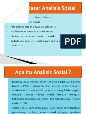 Detail Contoh Analisis Sosial Nomer 26