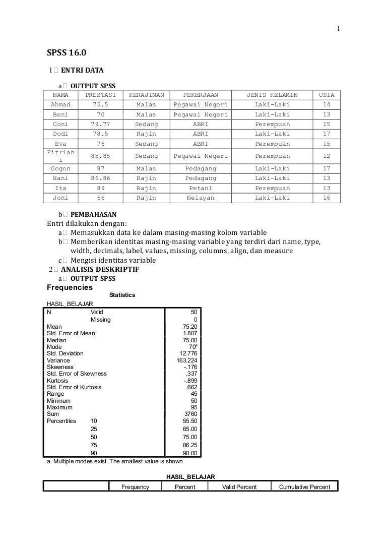 Detail Contoh Analisis Statistik Nomer 6