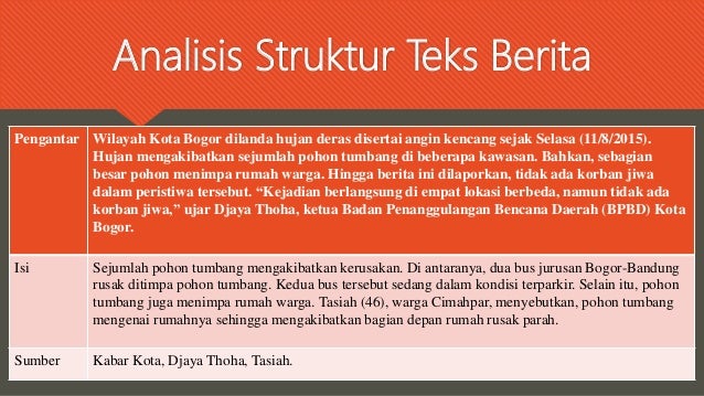 Detail Contoh Analisis Struktur Nomer 33