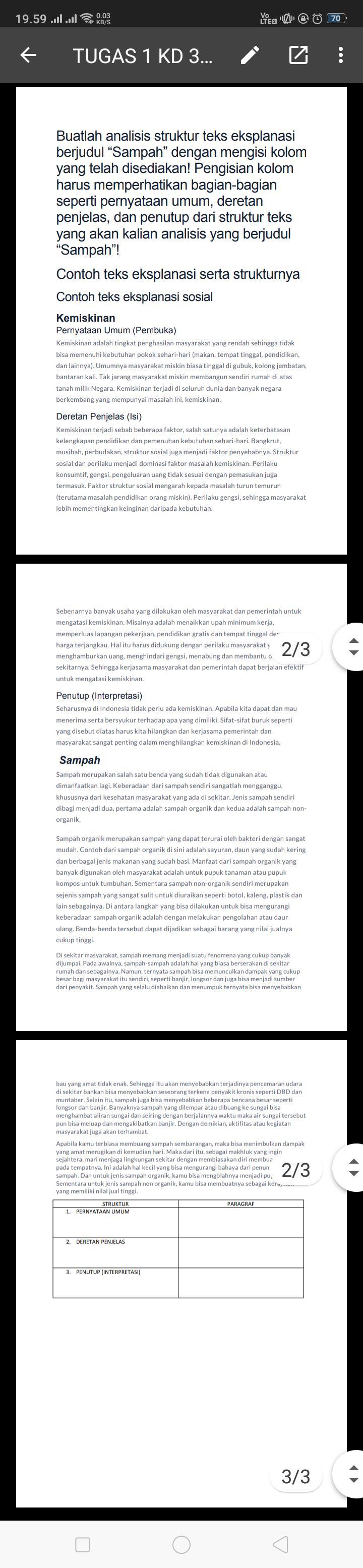 Detail Contoh Analisis Struktur Nomer 36
