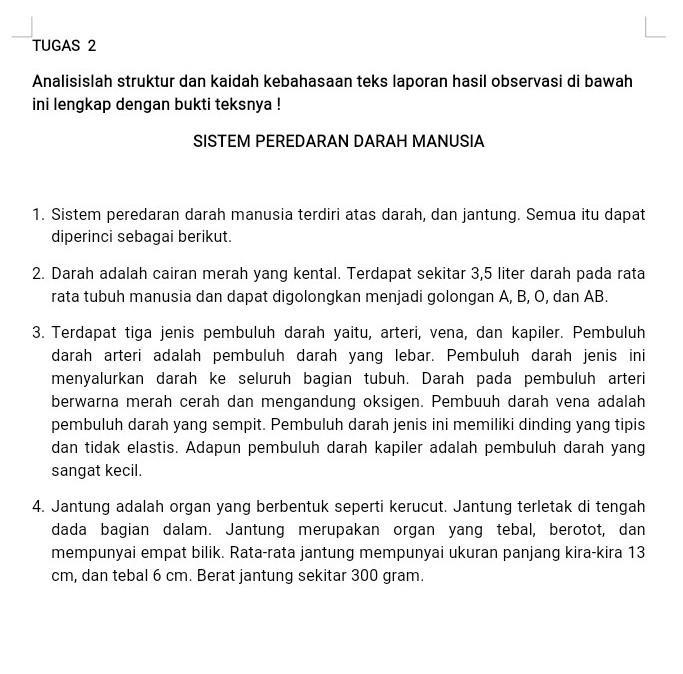 Detail Contoh Analisis Struktur Nomer 40