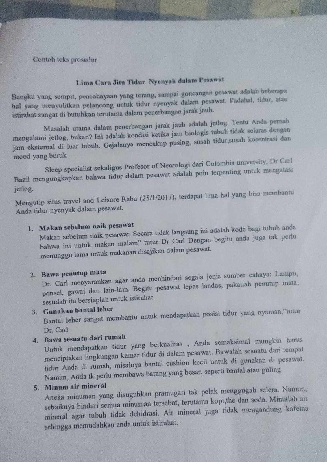 Detail Contoh Analisis Struktur Nomer 44