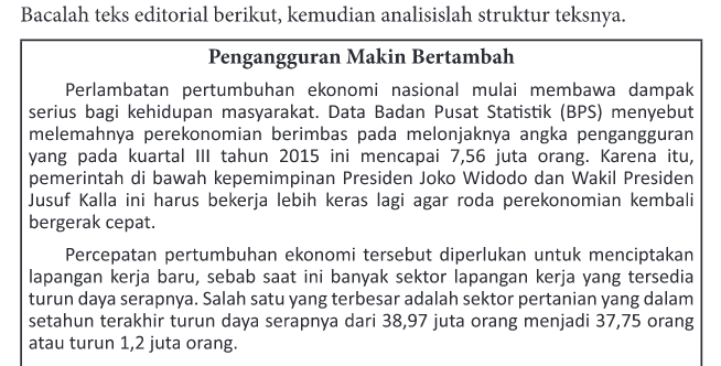 Detail Contoh Analisis Struktur Nomer 45