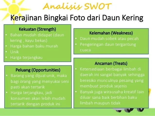 Detail Contoh Analisis Swot Kerajinan Limbah Plastik Nomer 2