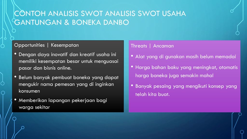 Detail Contoh Analisis Swot Kerajinan Limbah Plastik Nomer 21