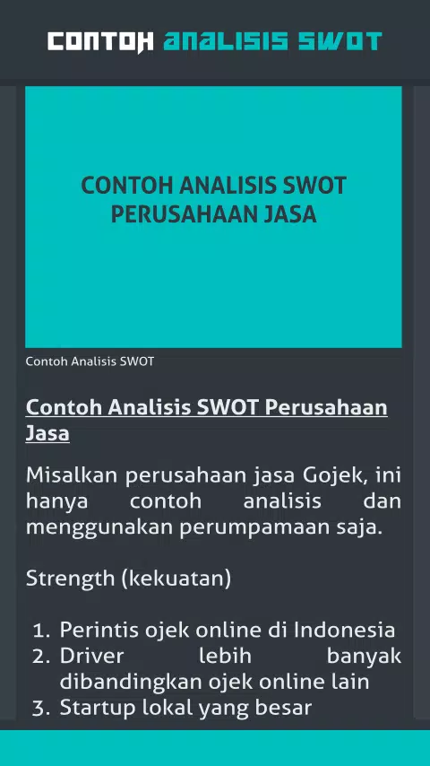 Detail Contoh Analisis Swot Perusahaan Jasa Nomer 22