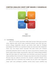 Detail Contoh Analisis Swot Sekolah Nomer 44