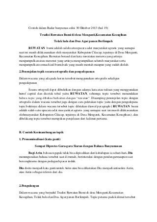 Detail Contoh Analisis Wacana Nomer 20