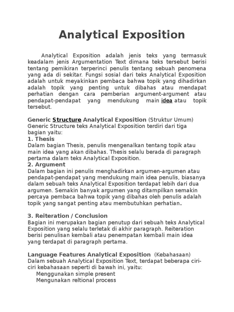 Detail Contoh Analytical Exposition Text Nomer 9