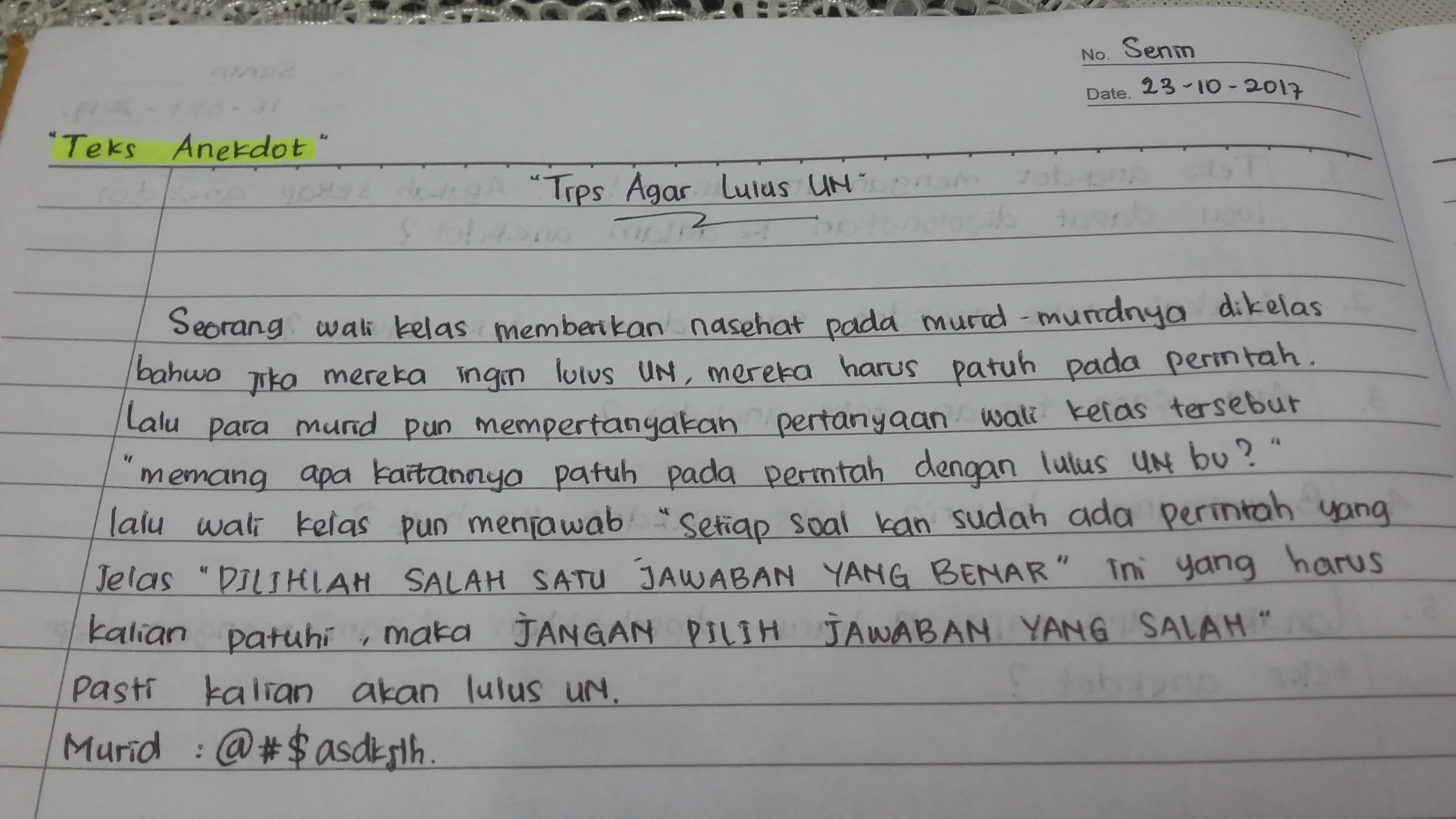 Detail Contoh Anekdot Dalam Kehidupan Sehari Hari Nomer 3