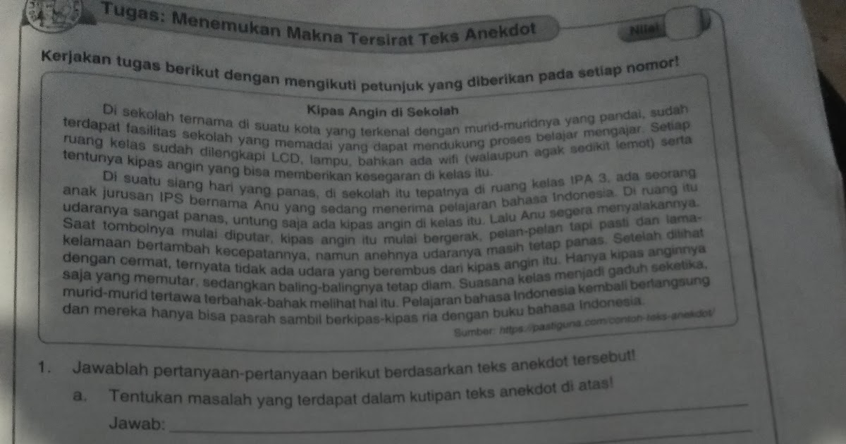 Detail Contoh Anekdot Dalam Kehidupan Sehari Hari Nomer 43