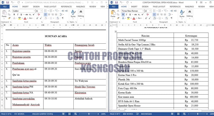 Detail Contoh Anggaran Biaya Dalam Proposal Nomer 38