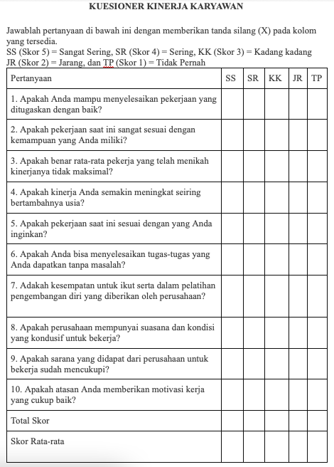 Detail Contoh Angket Wawancara Nomer 11