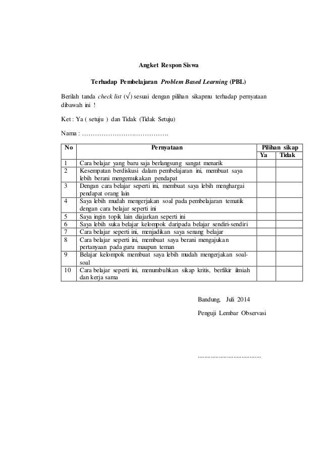 Detail Contoh Angket Wawancara Nomer 19