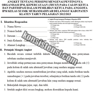 Detail Contoh Angket Wawancara Nomer 28