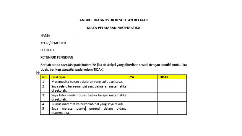 Detail Contoh Angket Wawancara Nomer 49