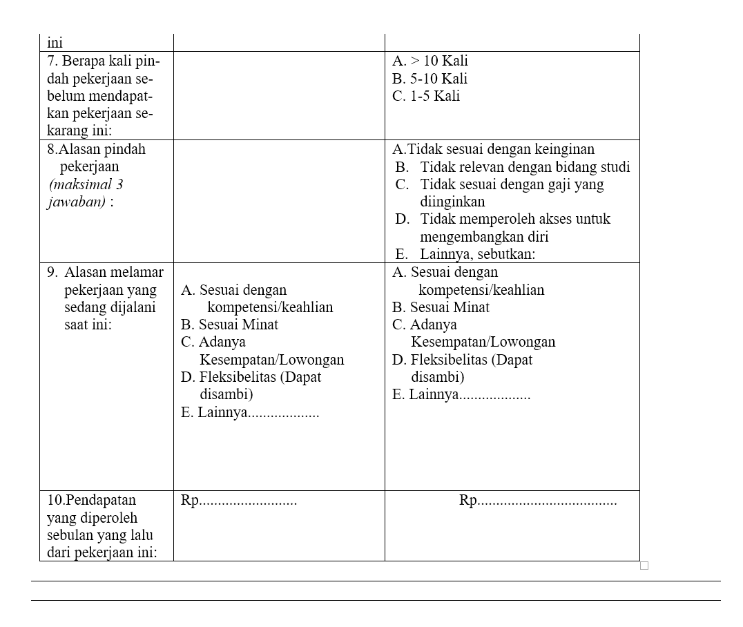 Detail Contoh Angket Wawancara Nomer 7