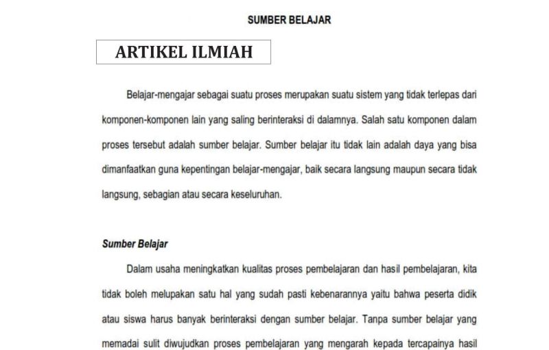 Detail Contoh Artikel Dalam Jurnal Nomer 18