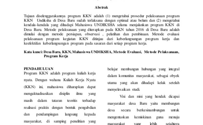 Detail Contoh Artikel Kkn Nomer 7