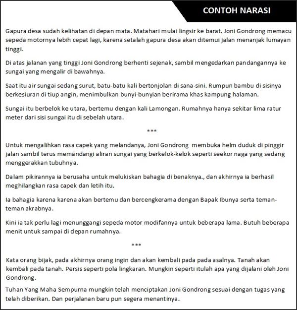 Detail Contoh Artikel Narasi Nomer 16