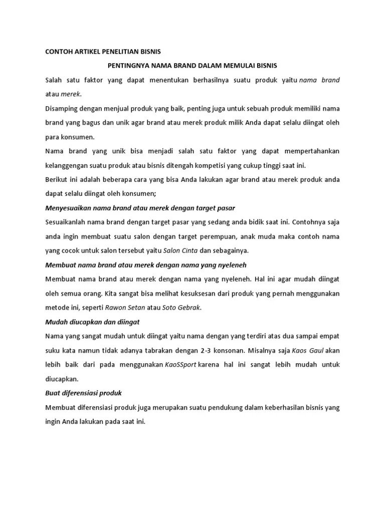 Detail Contoh Artikel Penelitian Nomer 42