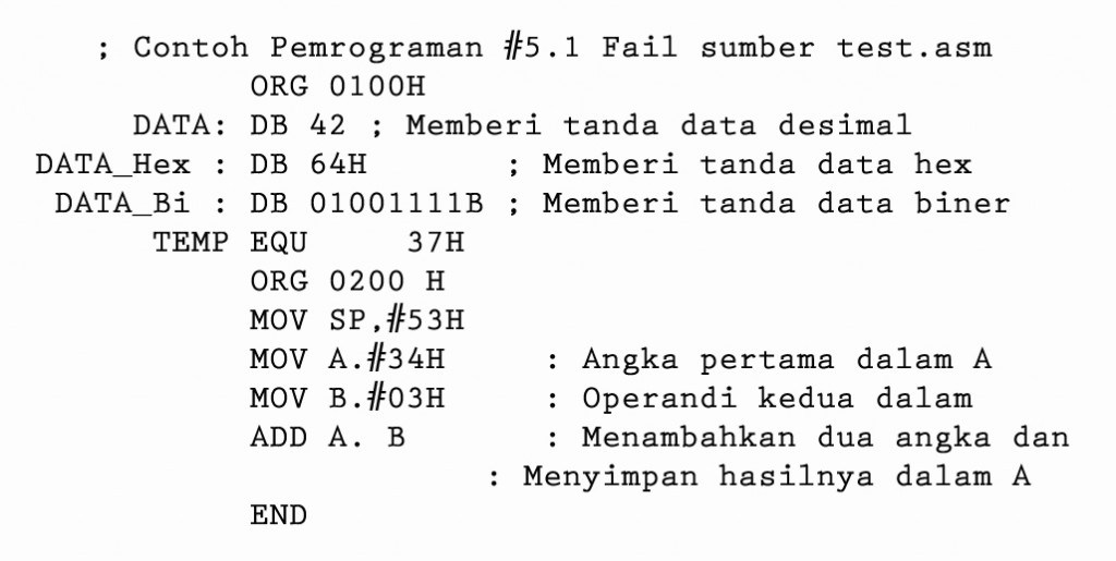 Detail Contoh Bahasa Assembly Nomer 5