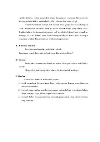 Detail Contoh Bahasa Bugis Nomer 21