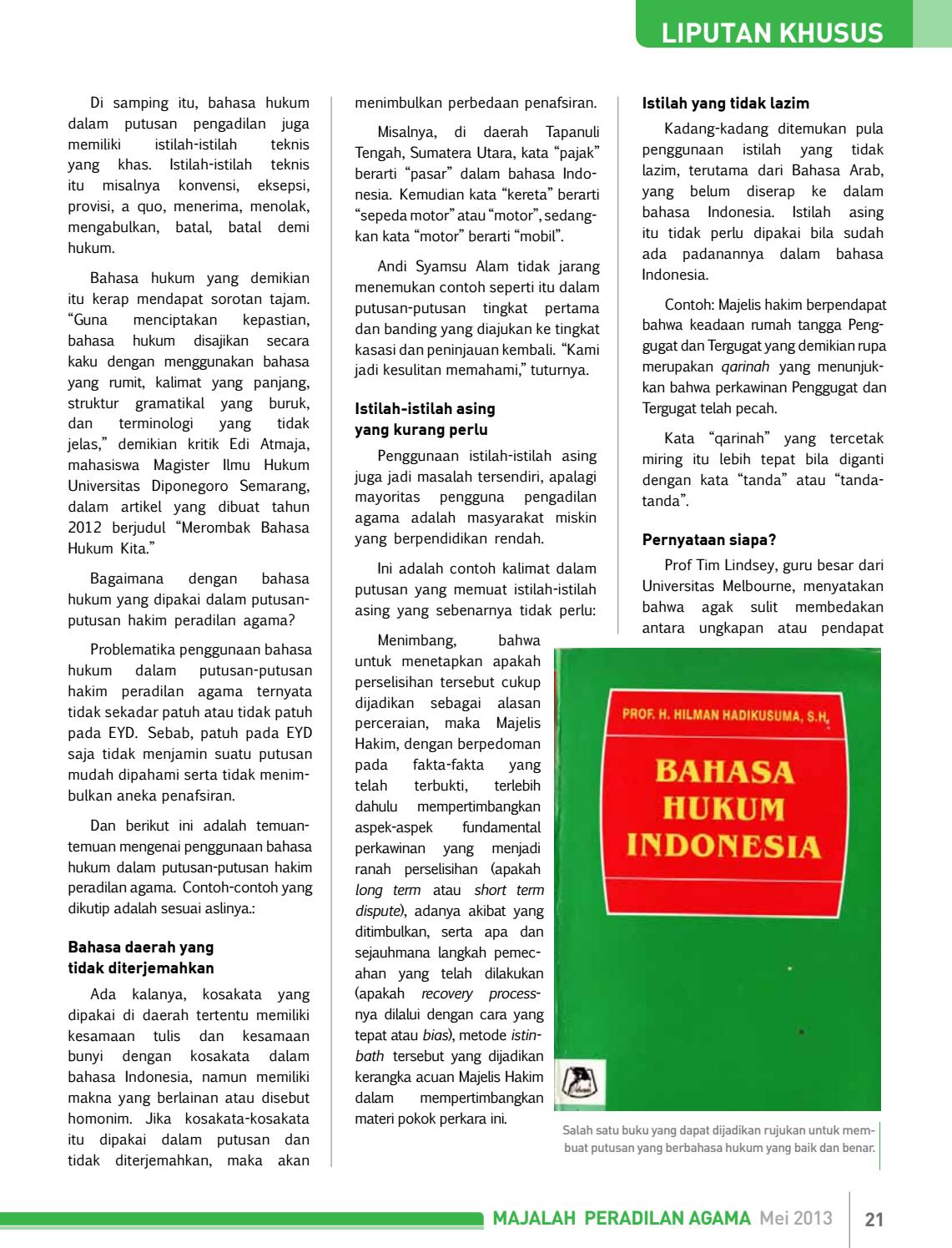 Detail Contoh Bahasa Hukum Nomer 36