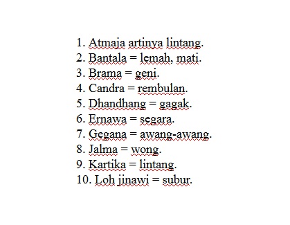 Detail Contoh Bahasa Jawa Kuno Nomer 15