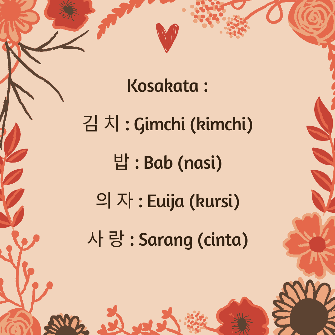 Detail Contoh Bahasa Korea Nomer 8