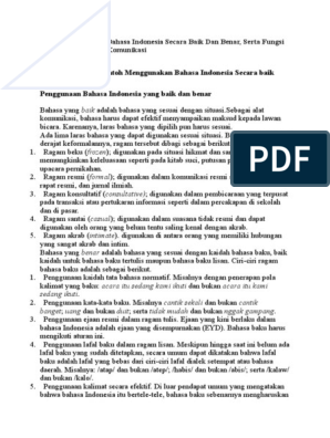 Detail Contoh Bahasa Yang Baik Dan Benar Nomer 13