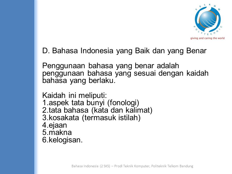 Detail Contoh Bahasa Yang Baik Dan Benar Nomer 38