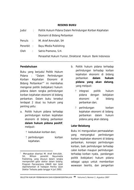 Detail Contoh Bedah Buku Nomer 43