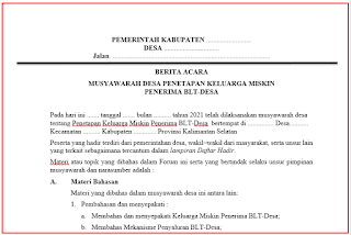 Detail Contoh Berita Acara Musyawarah Nomer 36