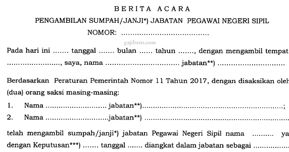 Detail Contoh Berita Acara Pelantikan Nomer 37