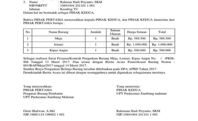 Detail Contoh Berita Acara Rat Koperasi Nomer 29