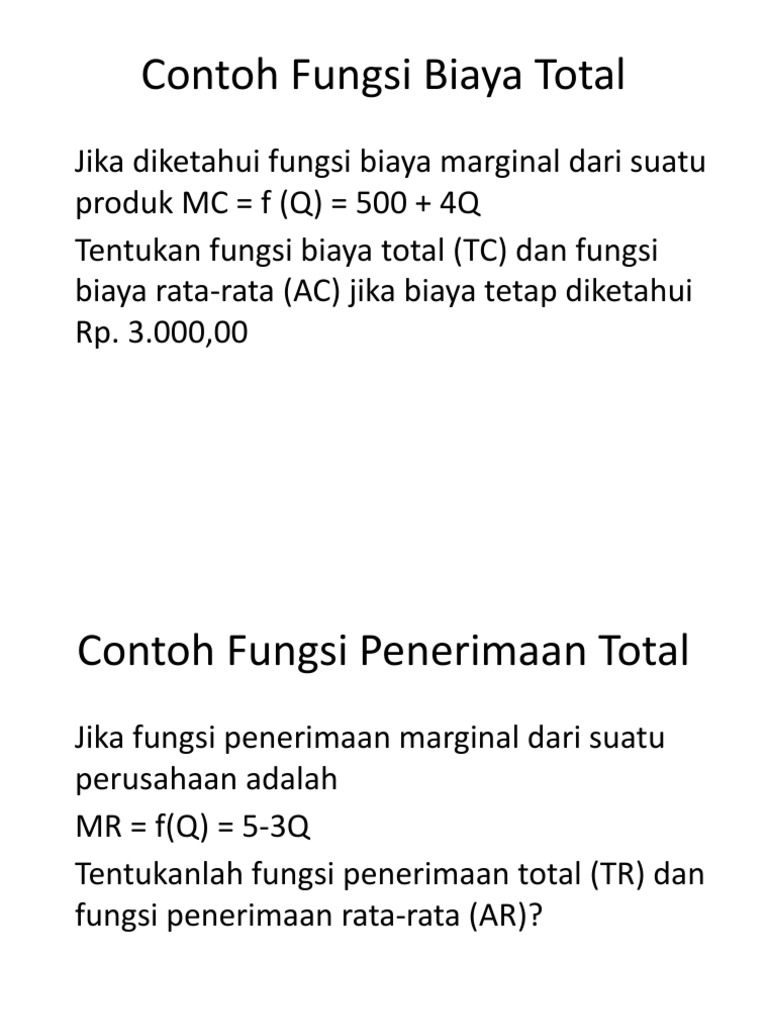 Detail Contoh Biaya Marginal Nomer 41