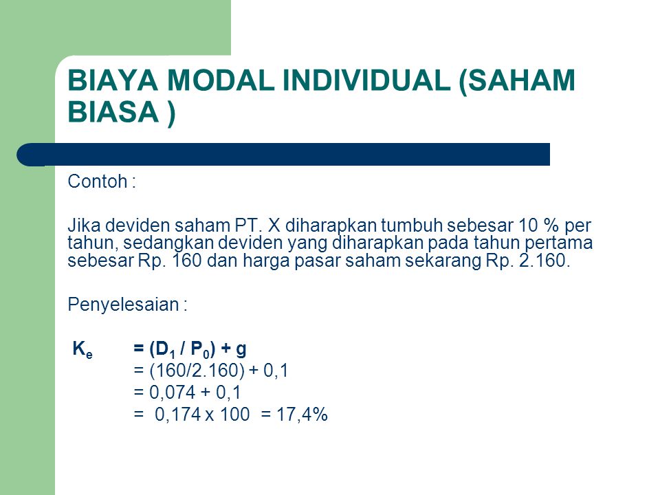 Detail Contoh Biaya Modal Nomer 3