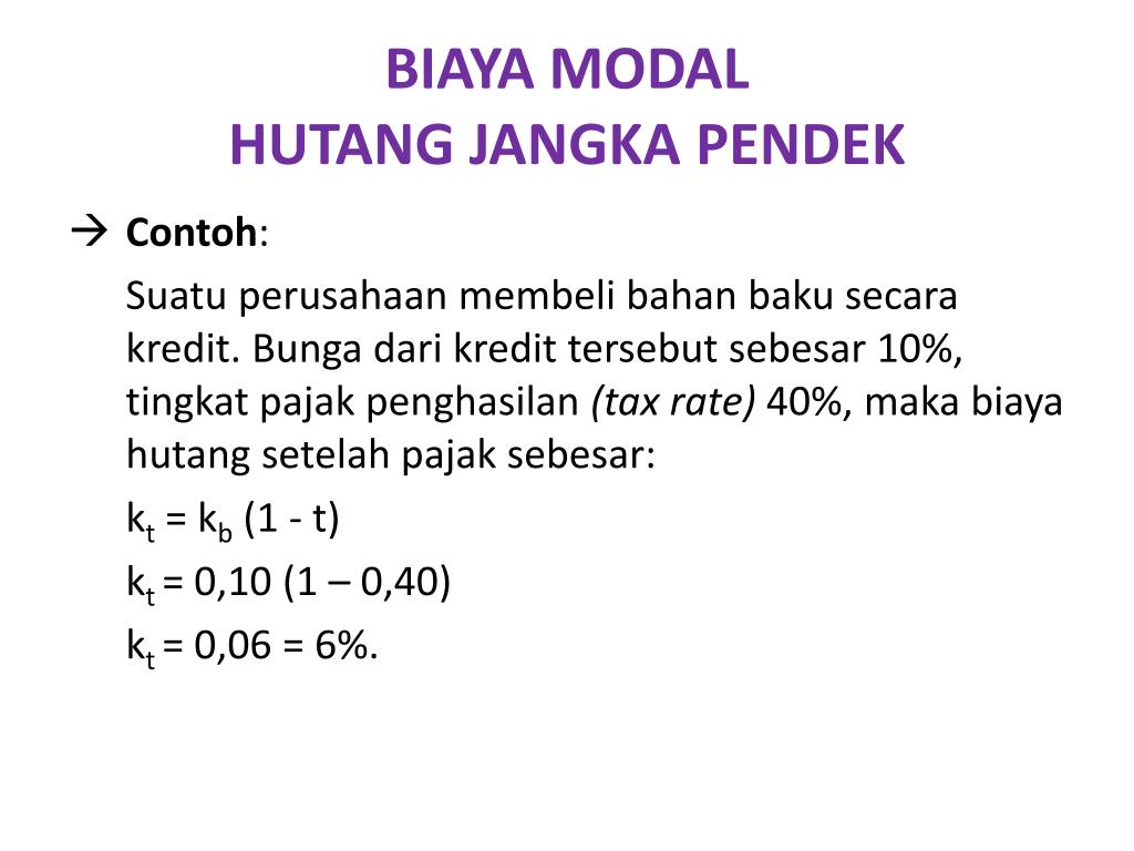 Detail Contoh Biaya Modal Nomer 9