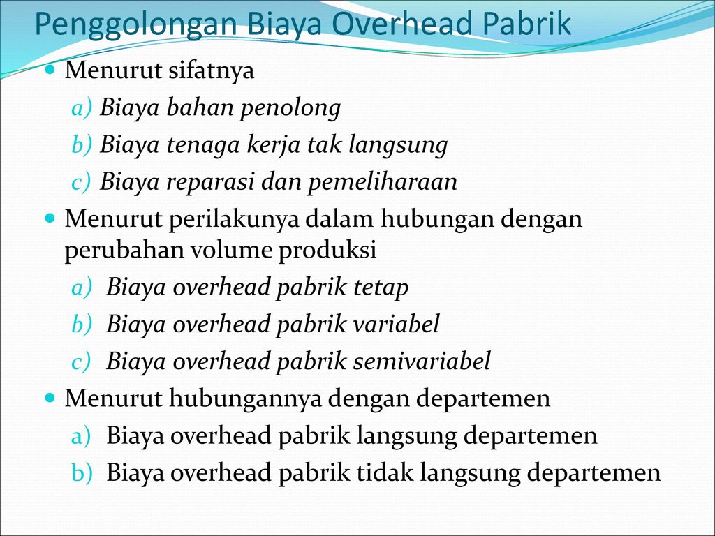 Detail Contoh Biaya Overhead Pabrik Nomer 24