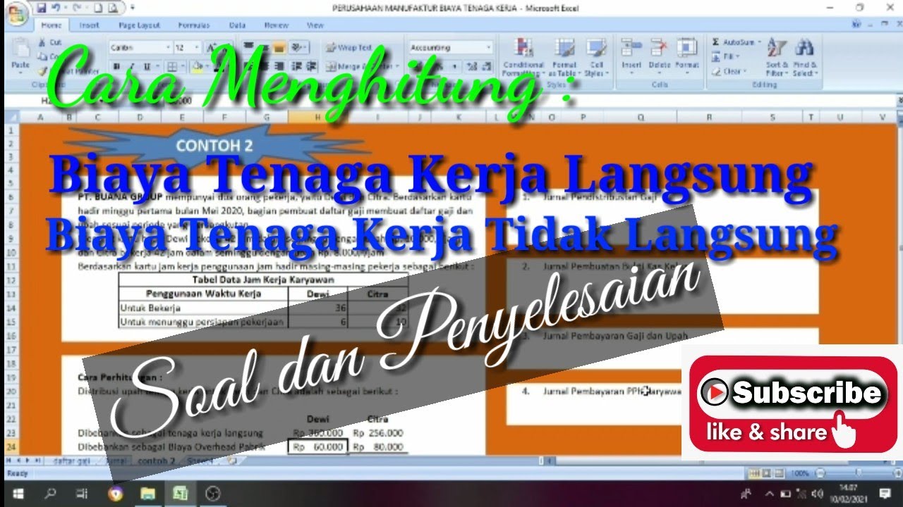 Detail Contoh Biaya Tenaga Kerja Langsung Nomer 47